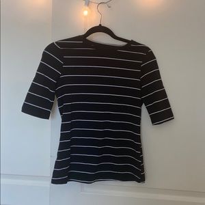 Black and white striped shirt